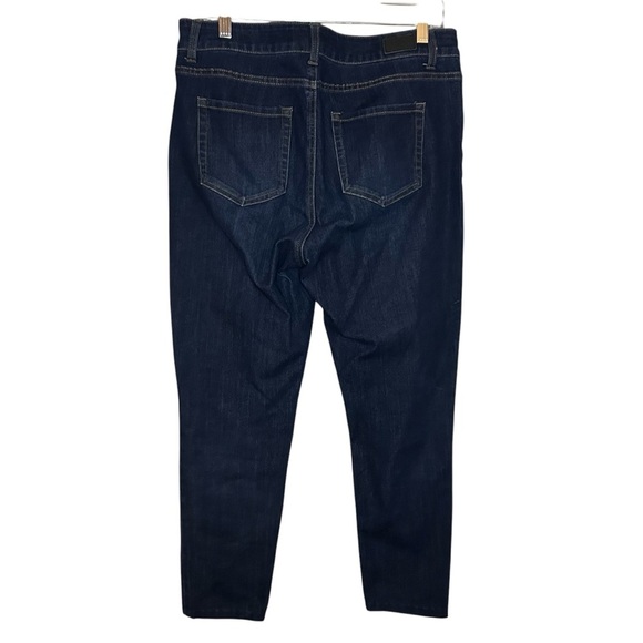 Jones New York jeans Lexington legging dark wash stretch size 10 26 inch inseam - Picture 4 of 12